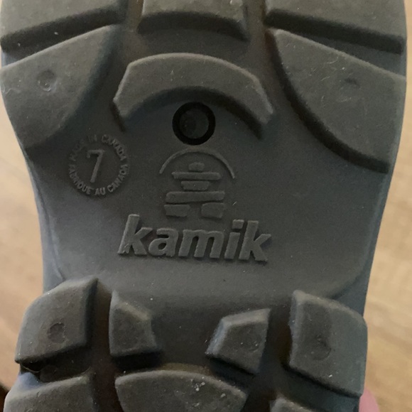 Kamik snowbug size 7 toddler lined winter boots - Picture 3 of 4
